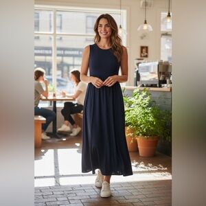 Calvin Klein Midnight Blue Maxi Dress NWOT